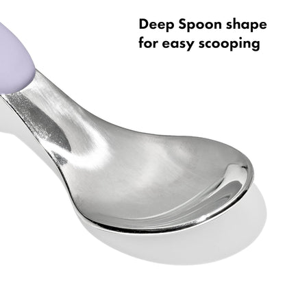 OXO Tot On-The-Go Fork and Spoon Set - Dusk