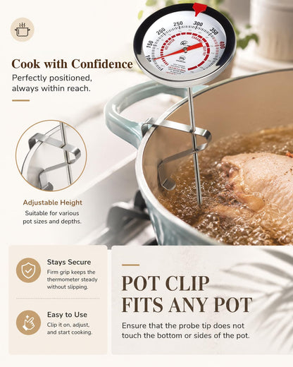 Oven Thermometer 2.75-Inch Dual Scale, 50-300°C/100-600°F, NSF 2‑Pack