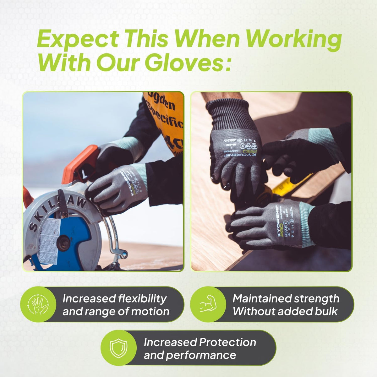 Armor Guys 00-840 Cut Resistant Work Gloves, ANSI A4, Large, 3 Pairs
