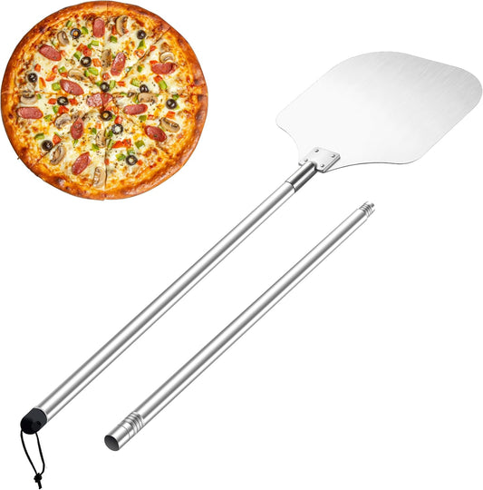 HaSteeL Pizza Peel, 12-Inch Pizza Turning Peel Spatula Paddle for Baking