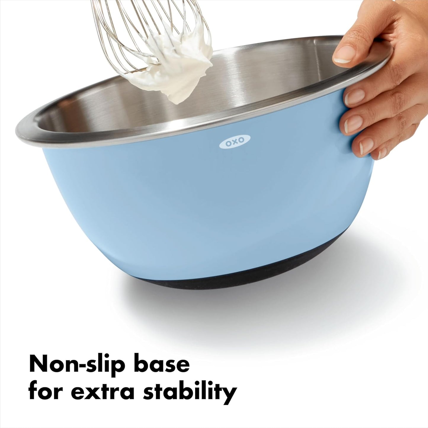 OXO Good Grips 3-Piece Stainless-Steel Mixing Bowl Set