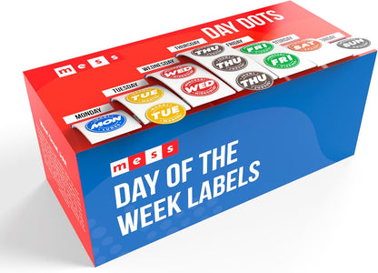 Easy Identification Date Stickers 7,000 Days of the Week Stickers – Sunday 3/4" Days of the Week Food Labels – Day Dots for Food – Restaurant Supplies – Best By Commercial Kitchen Supplies