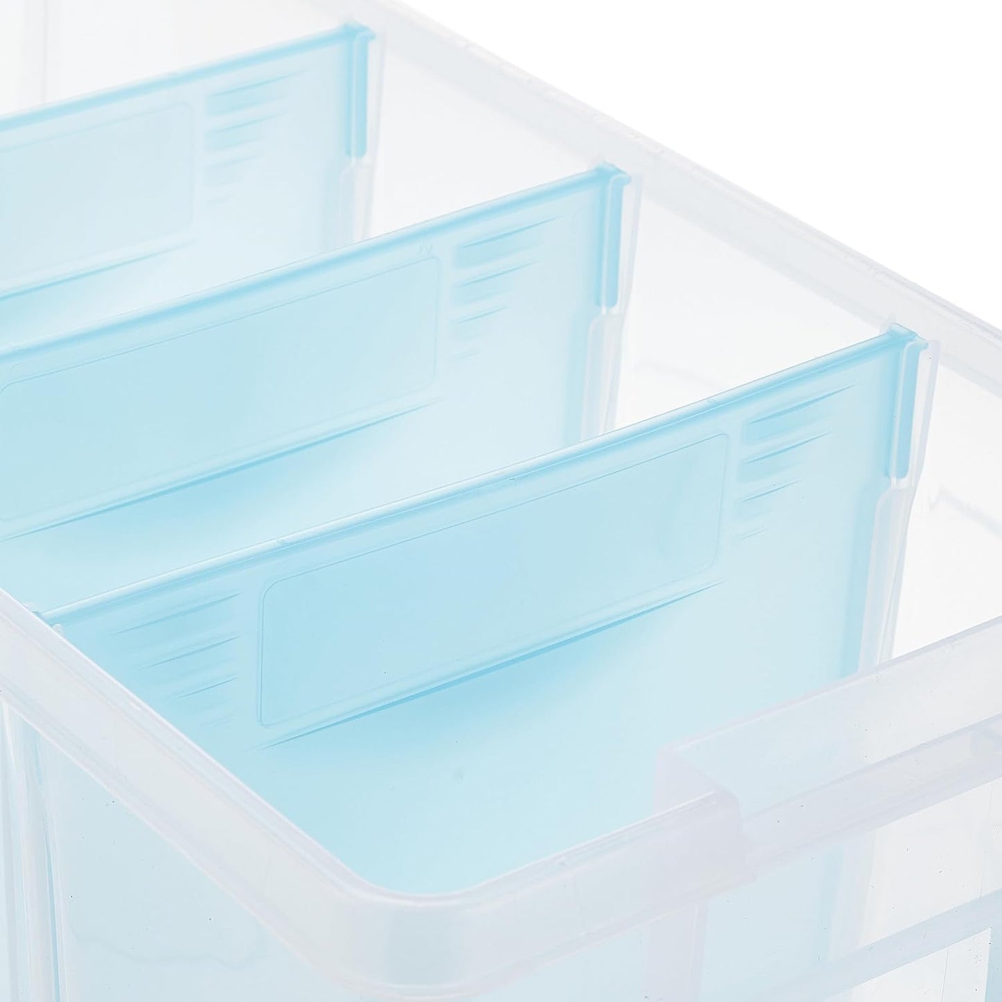 ArtBin Semi Satchel Portable Craft Organizer with 3 Dividers - Clear Plastic Storage Case for Art & Craft Supplies