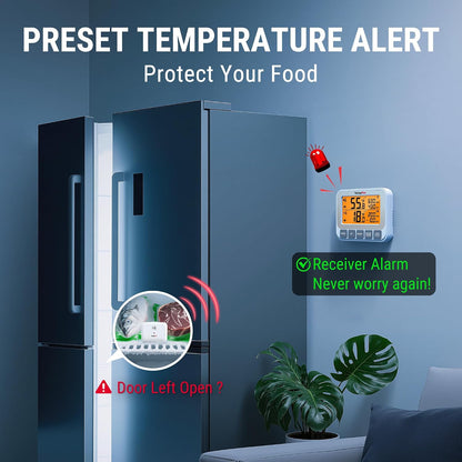 TempPro TempAir Wireless Freezer Fridge Thermometer with Alarm