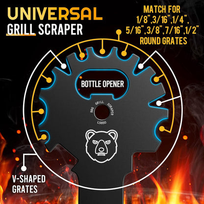 Grilling Gifts for Men Stocking Stuffers BBQ Grill Scraper: Women Gifts for Christmas Grill Accessories Cleaner Scraper Cool Stuff Gadgets for Teens Adults Husband Dad Birthday Gifts Kitchen Gadgets