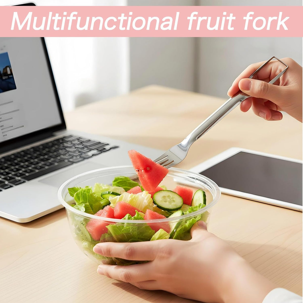 2pcs Watermelon Cutter Slicer Fruit Cutter Watermelon Fork Slicer