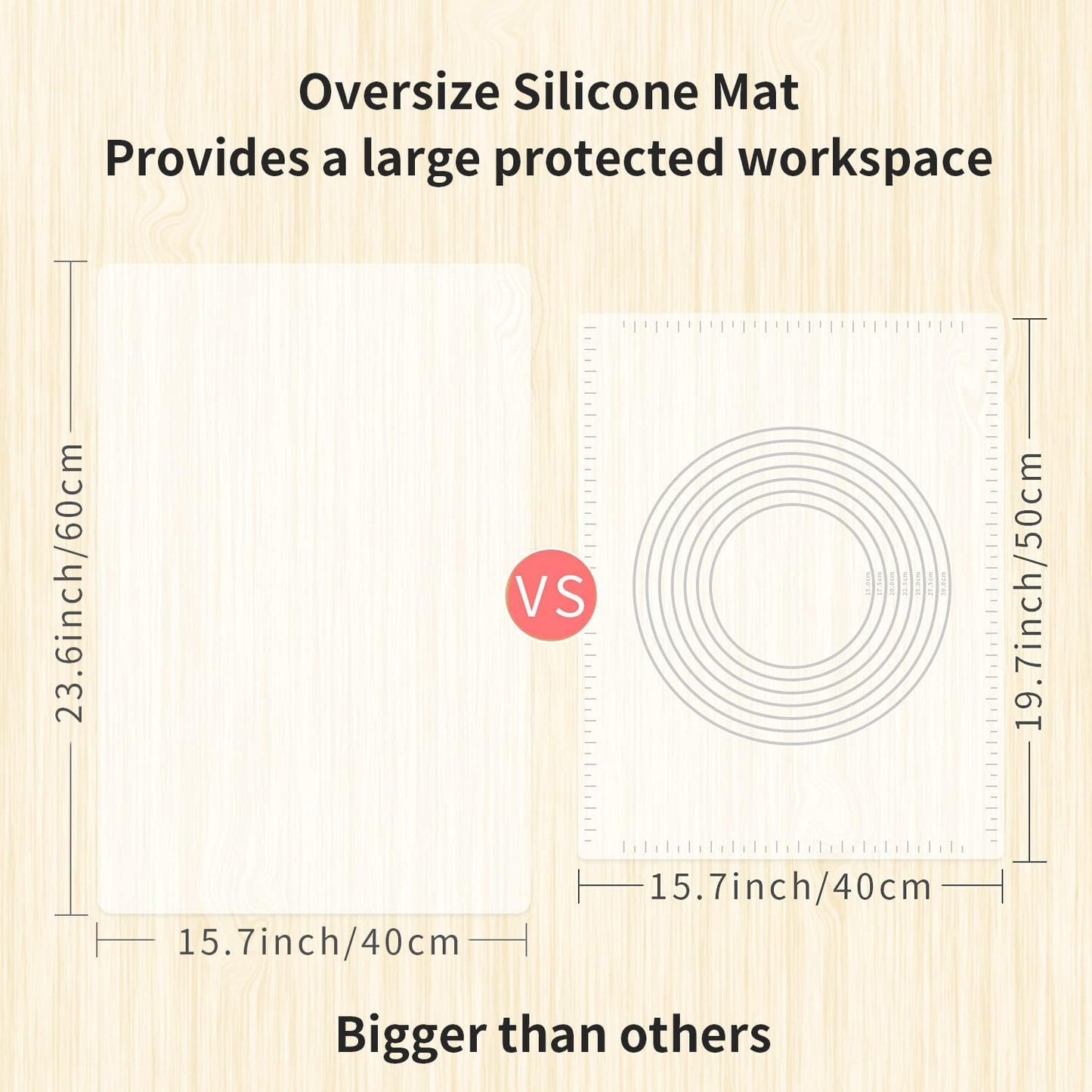 Extra Large Silicone Mats for Kitchen Counter, 27.6'' x 19.7'' Nonskid Silicone Placemats for Kids, Nonstick Purple Silicone Mat for Baking Crafts, Silicone Dab Mat Heat Resistant, 1Pack - Colors A