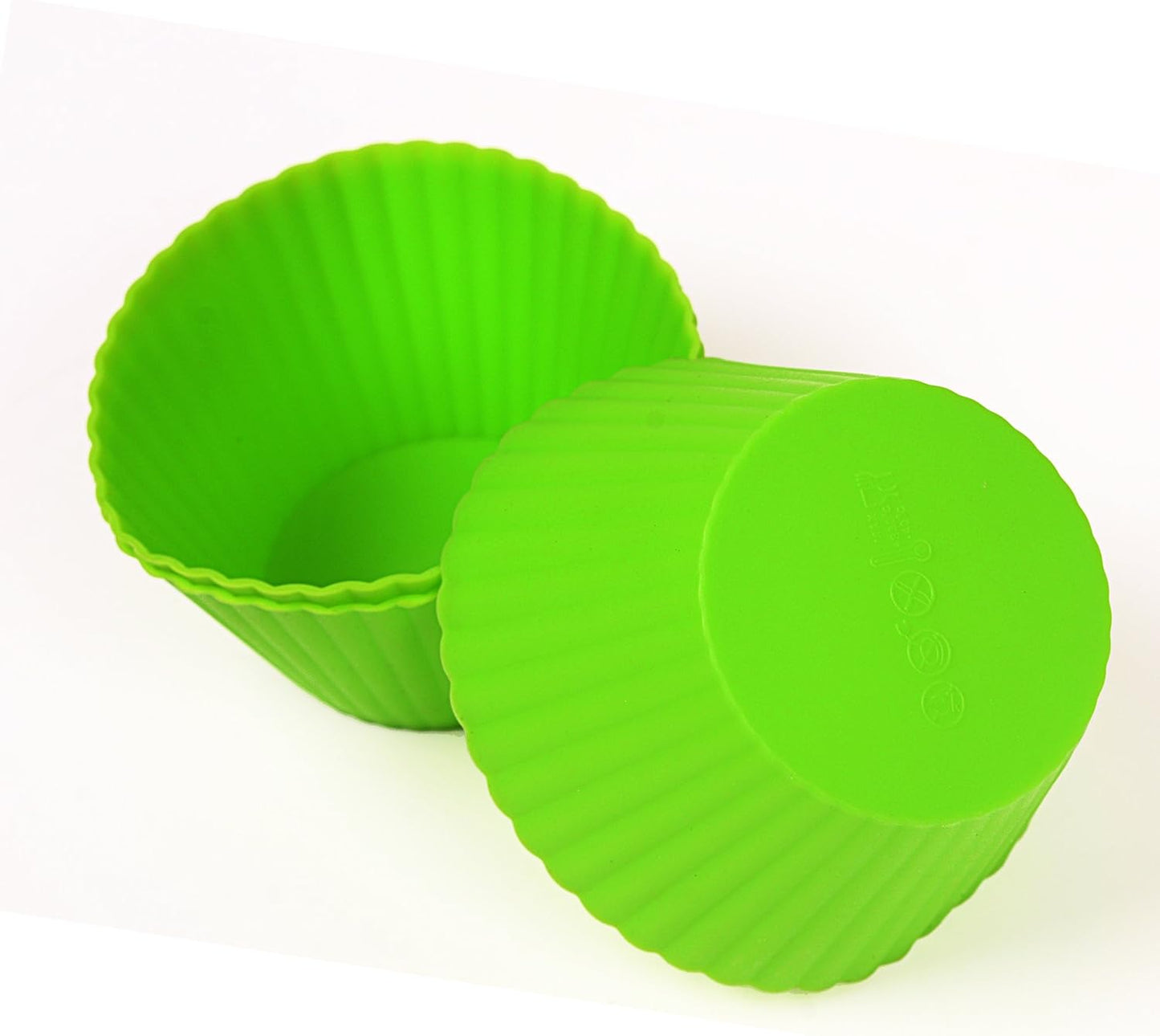 Webake Jumbo Silicone Muffin Cups, 3.5 Inch Jumbo Silicone Baking Cups Reusable Cupcake Liners Nonstick Large Cake Cups Set Stand Alone Cupcake Holder, 12 Pack Auto Cup Holder Liner