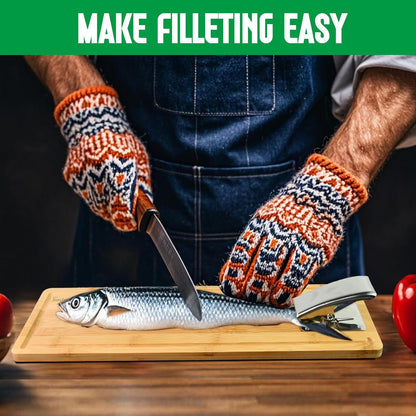 Fish Cleaning Board Kit, Fish Fillet Cutting Board Set with Clamp