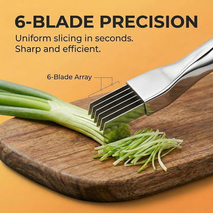 3 Pcs Green Onion Slicer, Stainless Steel Multi Blade Set