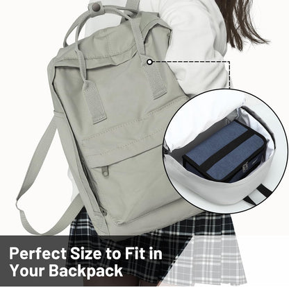 MIER Small Lunch Bag for Kids & Adults Compact Insulated Lunch Box Portable Thermal Mini Cooler for Work School Travel, Bluesteel