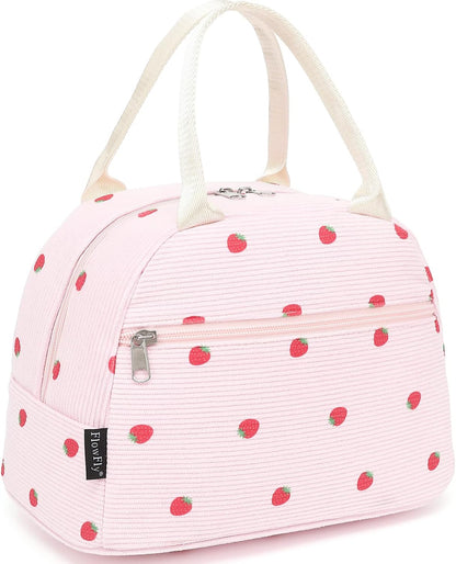 FlowFly Insulated Lunch Cooler Bag - Tote Bag Organizer for Women/Men, Black - Colors A