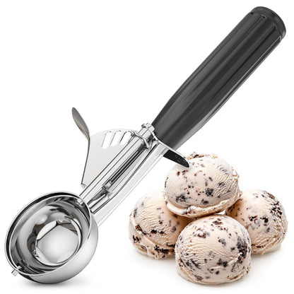 Large Ice Cream Scoop with Trigger Release, Stainless Steel - 4 oz