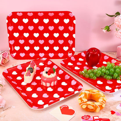 JarThenaAMCS 3Pcs Graduation Serving Trays 13 x 10 Inch Bachelor' s Hat Diploma Glitter Reusable Melamine Platter Congrats 2026 Grad Serving Dishes for Graduate Party Sharing Snacks Fruit Dessert