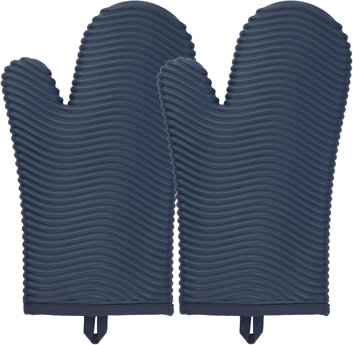 Yutat Silicone Oven Mitts - Oven Mitts and Pot Holders Sets Made of Non-Slip & BPA-Free Silicone, High Heat Resistant 500 Degrees, Perfect for Kitchen Cooking Baking BBQ, Peak Green
