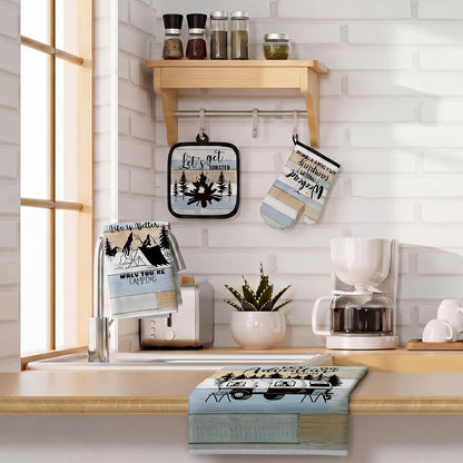 Sratte 6 Pcs Farmhouse Kitchen Decor Accessories Set