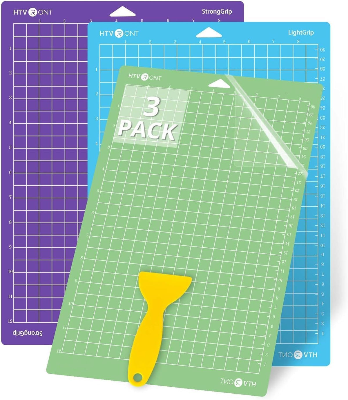 HTVRONT Cutting Mats 12x12, Compatible with Cricut Maker/Explore