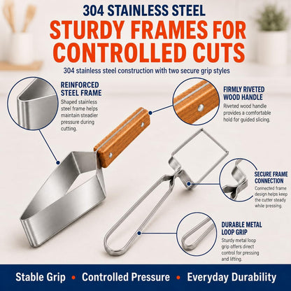 Limited Edition 2026 2-in-1 Fruit Cutter Set, Triangle Slicer & Cube Dicer