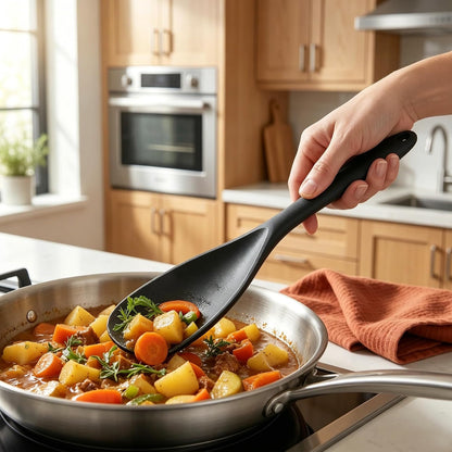 Silicone Cooking Spoons, Spoon Spatula for Mixing, Stirring, Serving