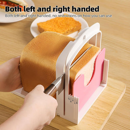 Bread Cutting Guide, Manual Toast Cutter with 5 Thickness Modes