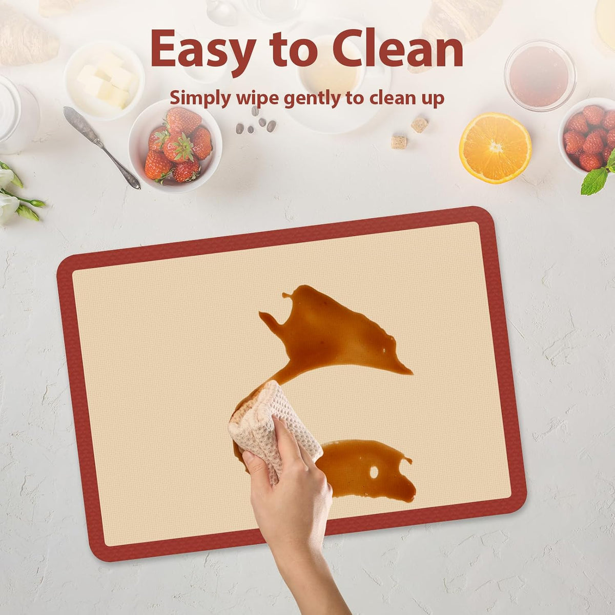 Silicone Baking Mat, Nonstick & Reusable