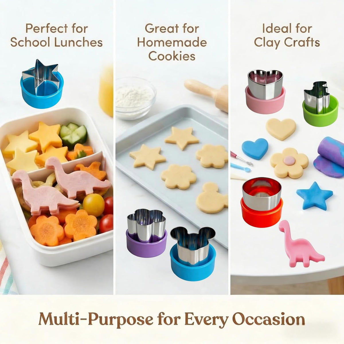 9 PCS 1.5 In Mini Fruit Vegetable Cookie Cutters Set for Kids