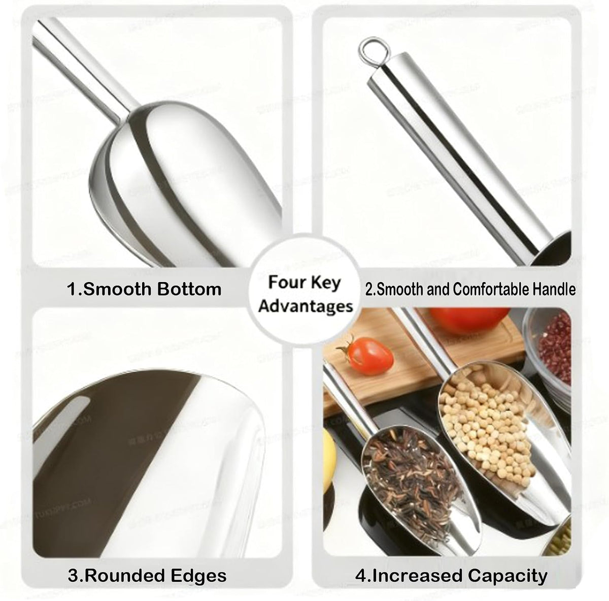 Ice Scoop for Freezer,Metal Ice Scoop for Ice Machine