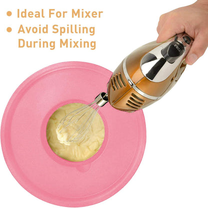 Wildone Mixing Bowls with Airtight Lids Set, 5PCS Stainless Steel Khaki Nesting Bowls for Kitchen, with Grater Attachments & Non-Slip Bottoms, Size 5, 3, 2, 1.5, 0.63 QT, Great for Mixing & Serving