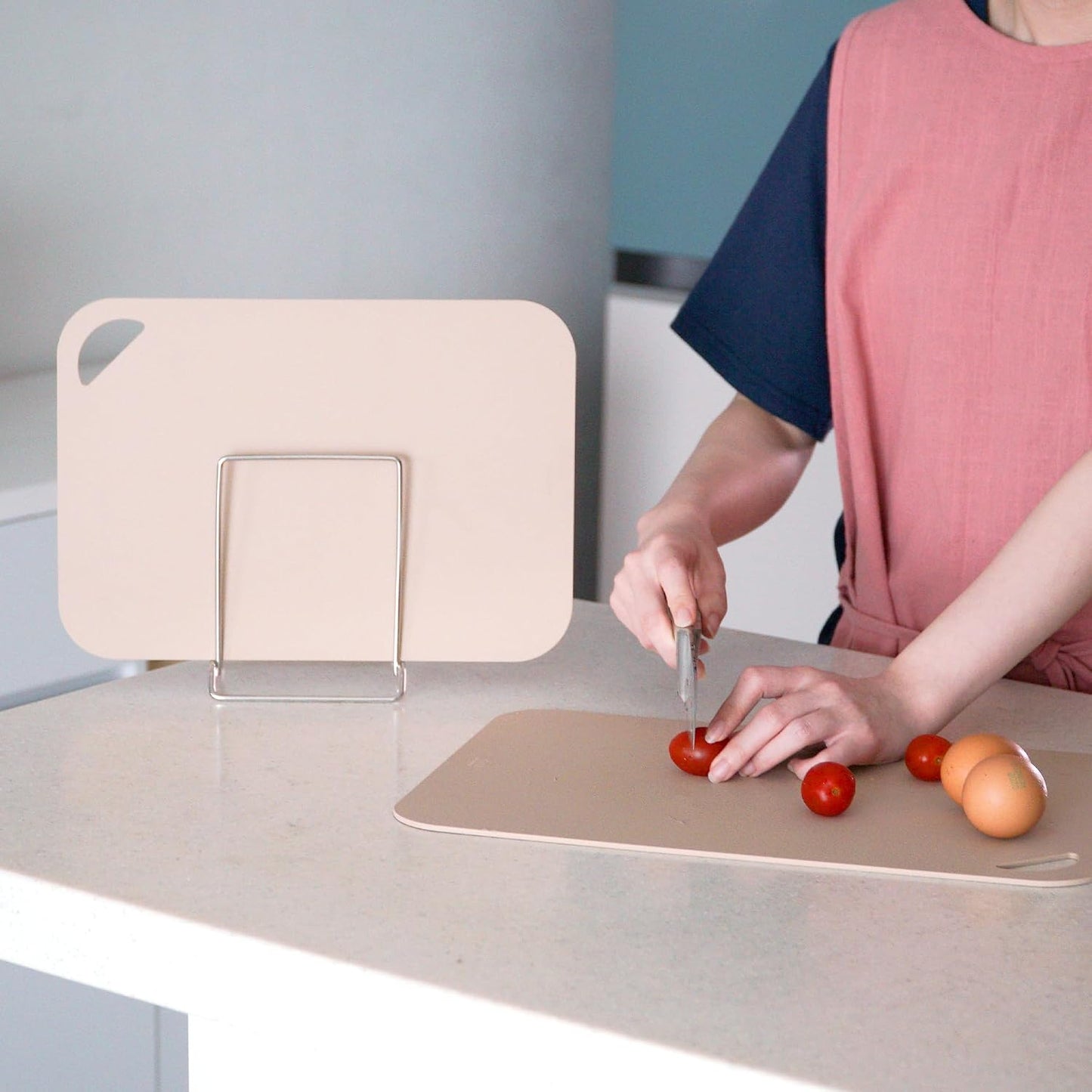 Flexible TPU Cutting Board Mat, Brick Large | Premium TPU, Knife Friendly, Non-Slip, Dishwasher Safe, Made in Korea