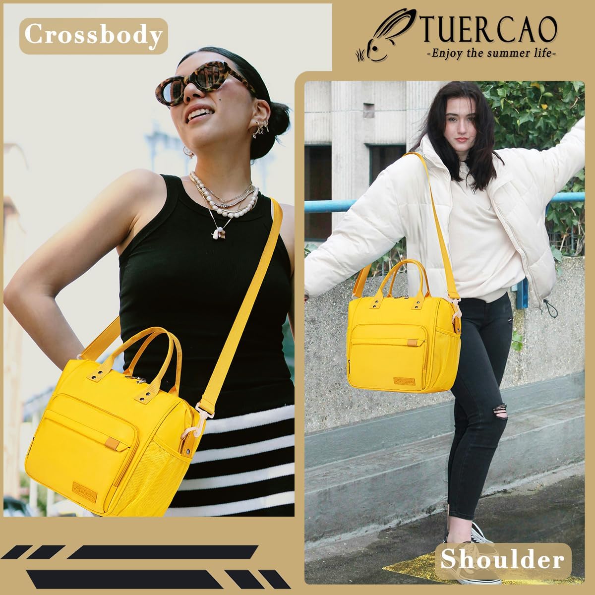TuErCao Small Lunch Bag Lightweight Insulated Lunch Box for Women Work Portable Soft Cooler for Picnic Travel Road Trips, Loncheras para Mujer, Black