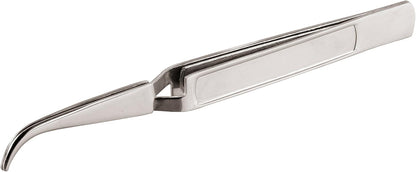 Paderno World Cuisine Stainless Steel Offset Culinary Tweezers, Gray