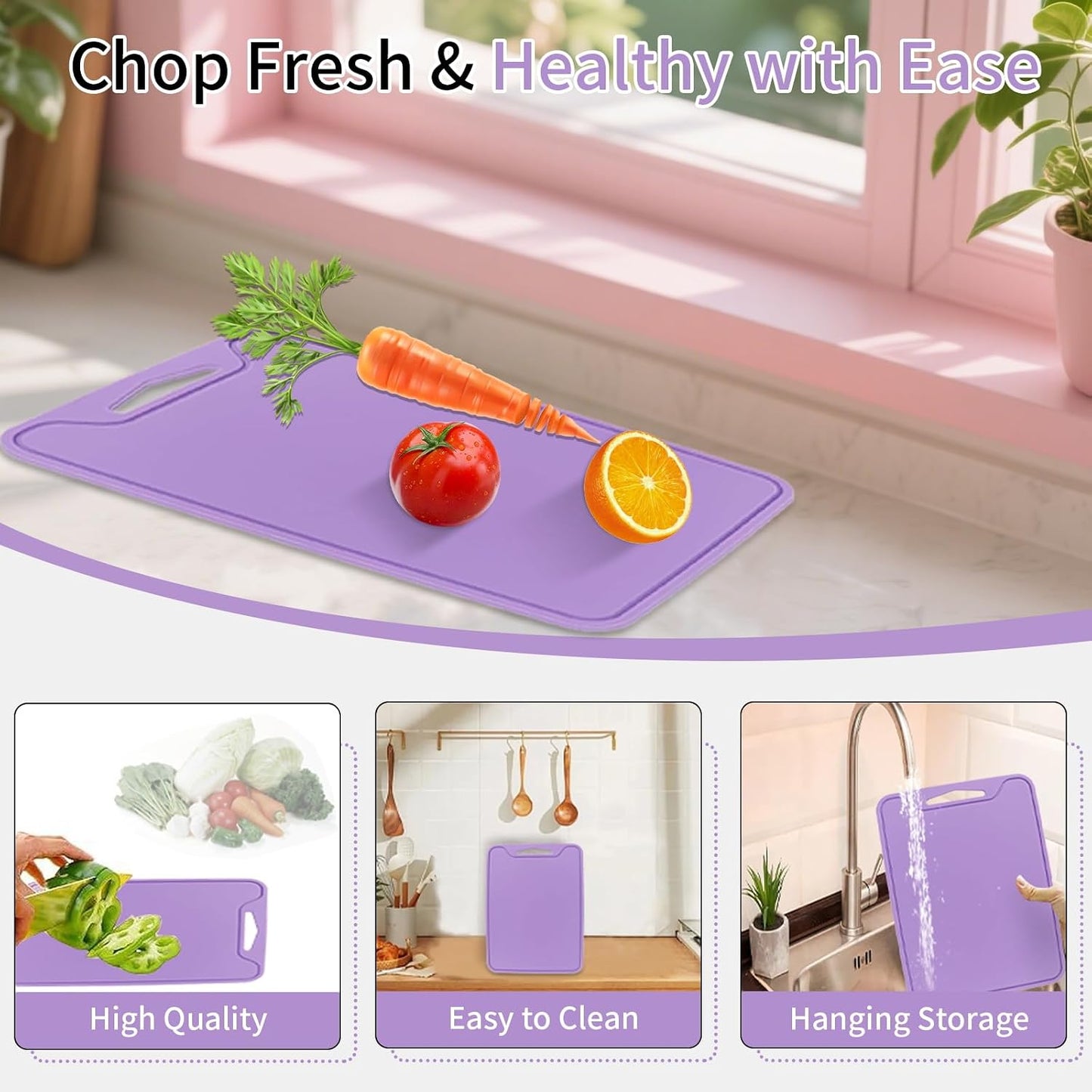 Flexible Silicone Cutting Boards For Kitchen 11.8''x 8.6'',BPA Free Silicone Cutting Board Kitchen Mat For Fruit and Vegetables, Dishwasher Safe, Suitable For Both Indoor and Outdoor (Blue)