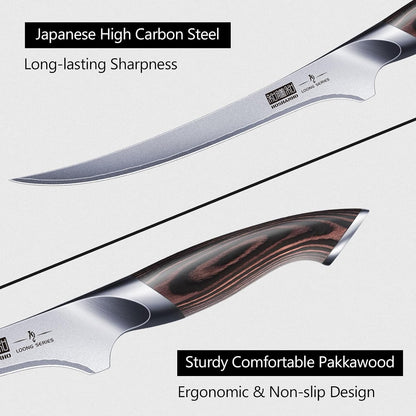 HOSHANHO Fillet Knife 7 Inch, Super Sharp Japanese Fish Boning Knife