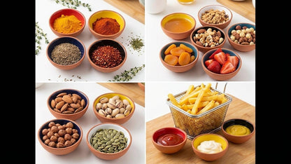 Terracotta Pinch Bowls Set of 8 – Small Ceramic Prep Bowls for Spices, Sauces & Dips – Mini Dipping Bowl for Kitchen Prep, Serving & Charcuterie – Colorful Handmade-Style Bowl
