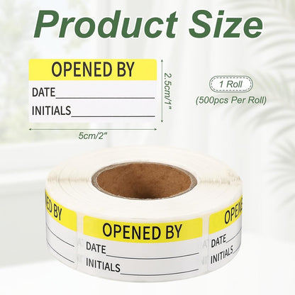 PATIKIL 500 Pcs Expired Date Label Stickers Roll, 2 x 1 Inch Removable Inventory Labels Adhesive Food Sticker Roll for Marking Organizing Inventory and Food Container, White and Black