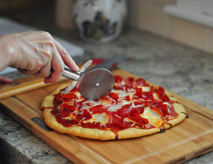 Onlyfire 4 pcs Pizza Stone & Peel Set, Pizza Making Kit for Oven Grill BBQ