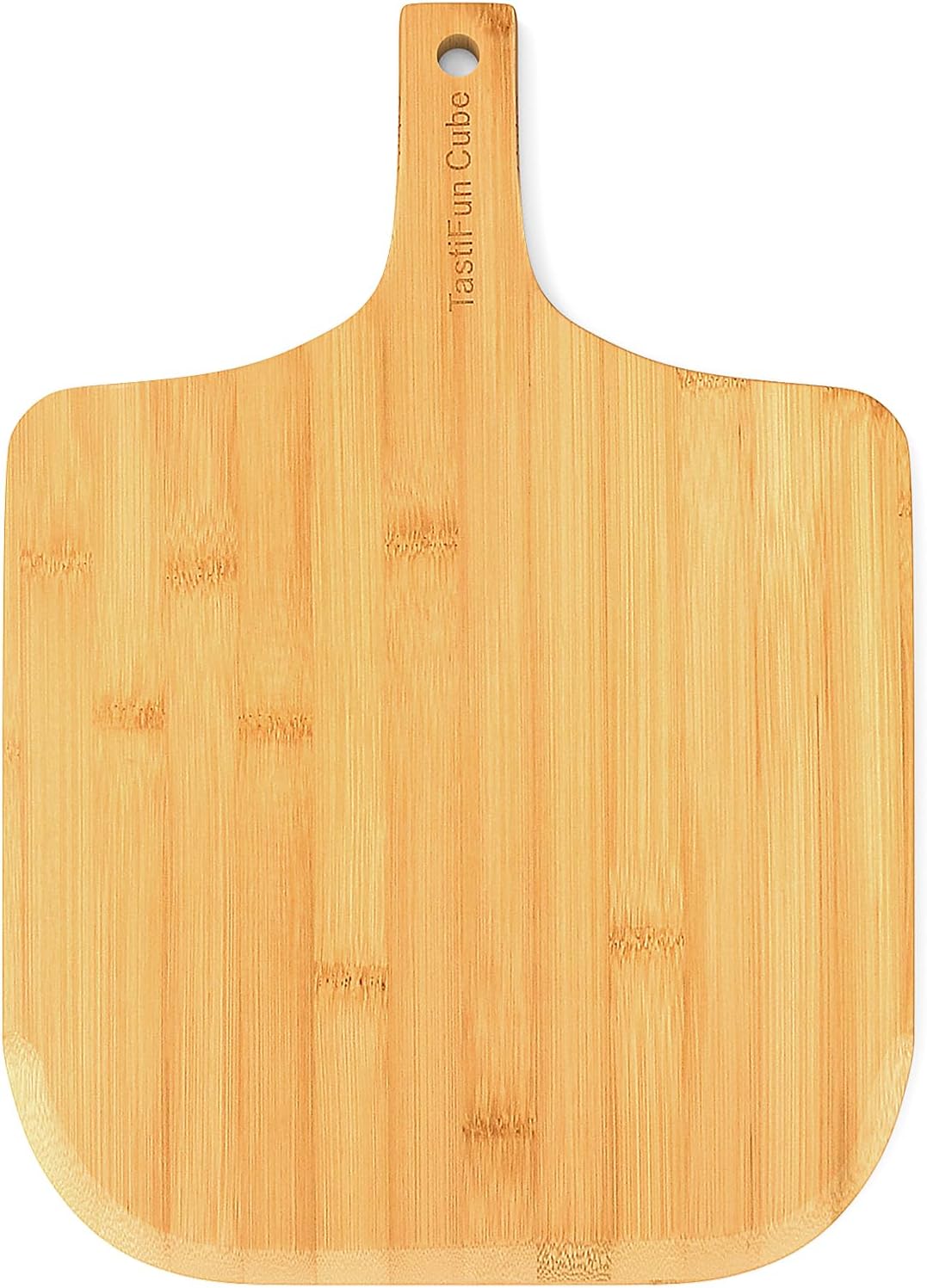 Pizza peel, 16" natural bamboo pizza paddle, Essential accessories for indoor Outdoor Ovens, baking homemade pizza, cutting board, Cheese, Serving Pizza, Bread, Cookies & More, Eco-Friendly & Durable