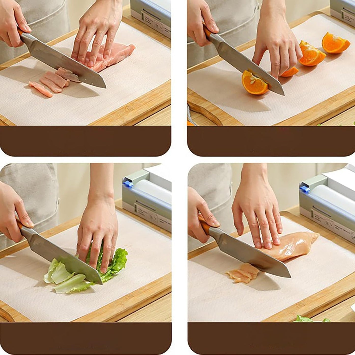Kitchen Cutting Mats - Non-Slip Cutting Board Mats, Bpa frree Cutting Mat Sheets | Waterproof Kitchen Cutting Mats Large Sheets, Disposablee Cutting Board Mat for Outdoor Kitchen Camping Bbq Travel