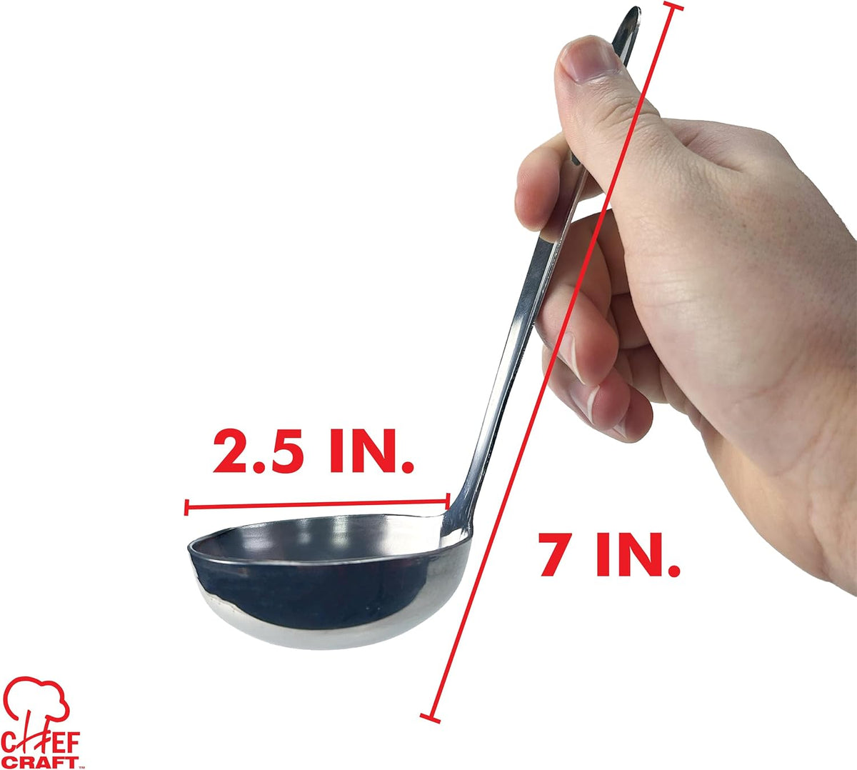 Chef Craft Select Meat and Potato Fork, 9.25 inch, Stainless Steel
