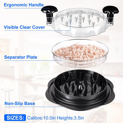 Chicken Breast Shredder, Large Visible Meat Shredder Tool Twist
