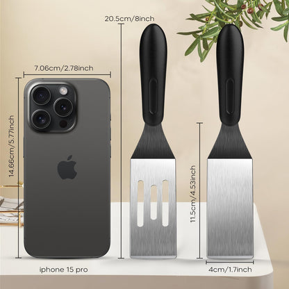Small Spatula, Mini Serving Metal Spatula for Serving and Turning