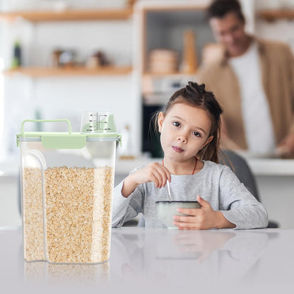 TBMax Rice Container 10 Lbs, Cereal Container Oatmeal Storage, Airtight Food Dispenser with Easy-pouring Spout & Handy Cup for Flour Grain Beans, Pet Dog Cat Bird Food Storage Container