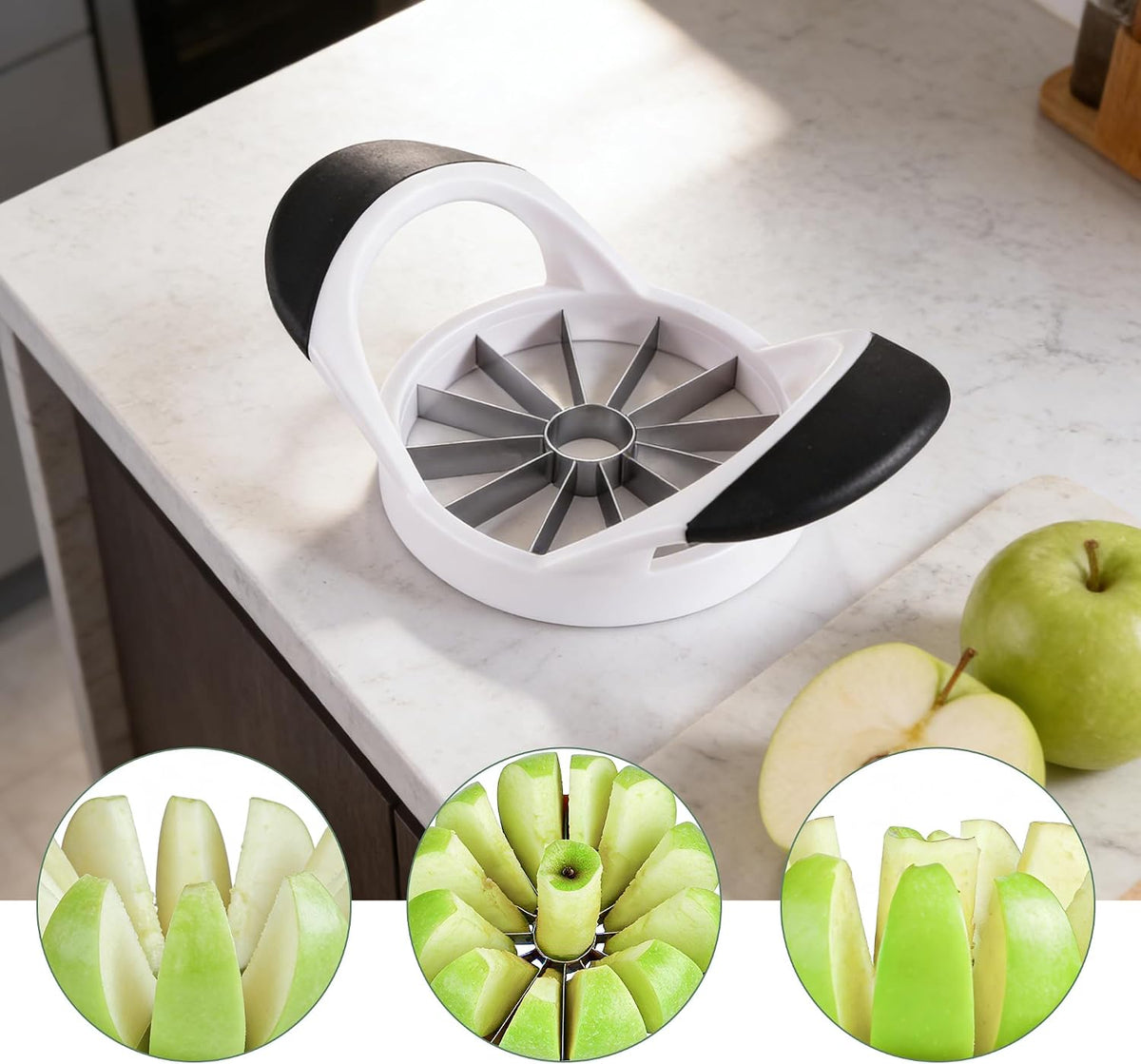 -BINGBING- Apple Cutter, 4.72 Inch Apple Corer - Apple Slicer Tool