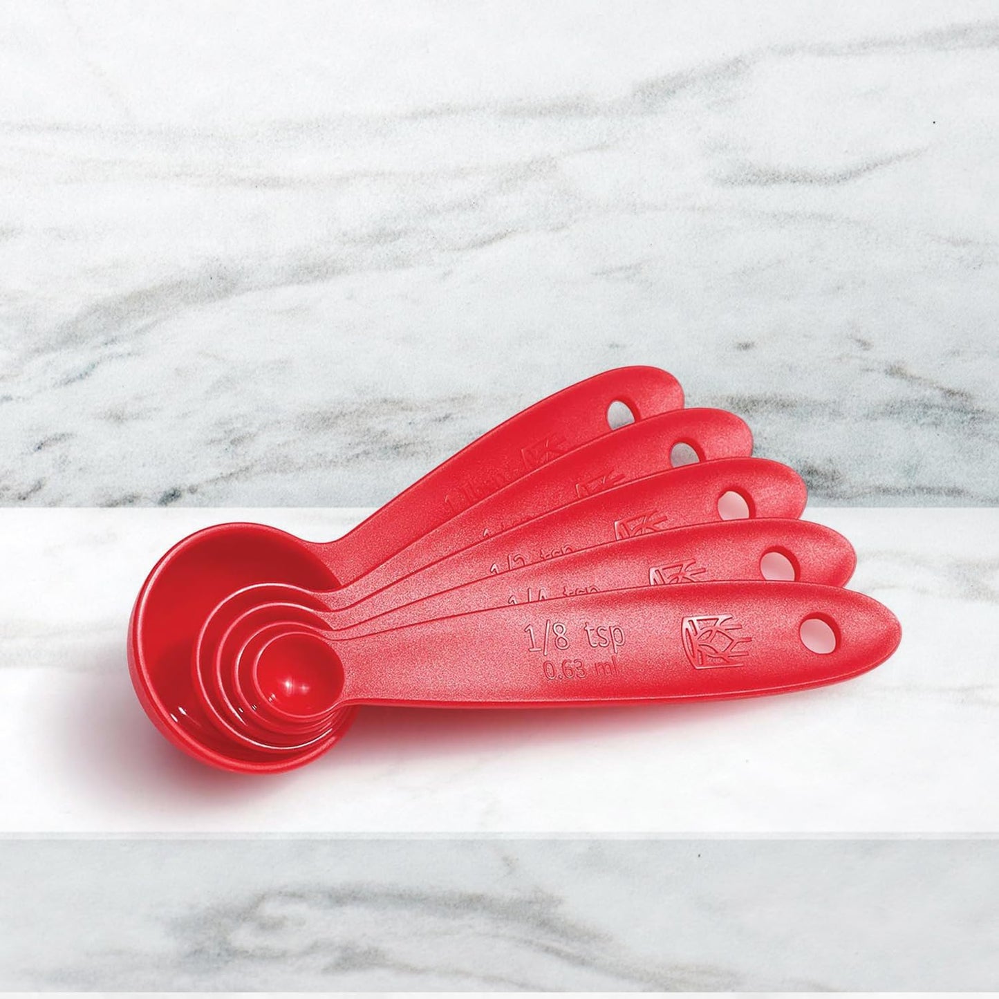 King Arthur Baking Company Spice Measuring Spoons, 18/8 Stainless Steel, 7-Piece Set, Precision Measures, For Baking And Cooking