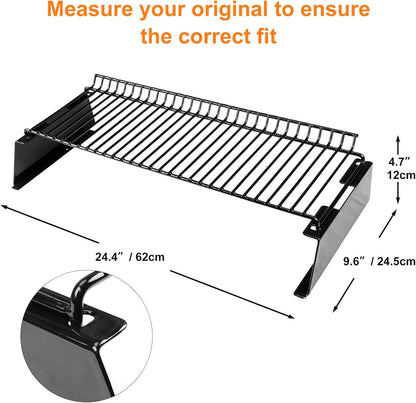 Utheer 2-Pack Griddle Warming Rack for Blackstone 28" Griddles, Stainless Steel Flat Top Grill Accessories | Reversible Rack Adds Prep Space, Foldable Clip-On Design Expands Cooking & Holding Area