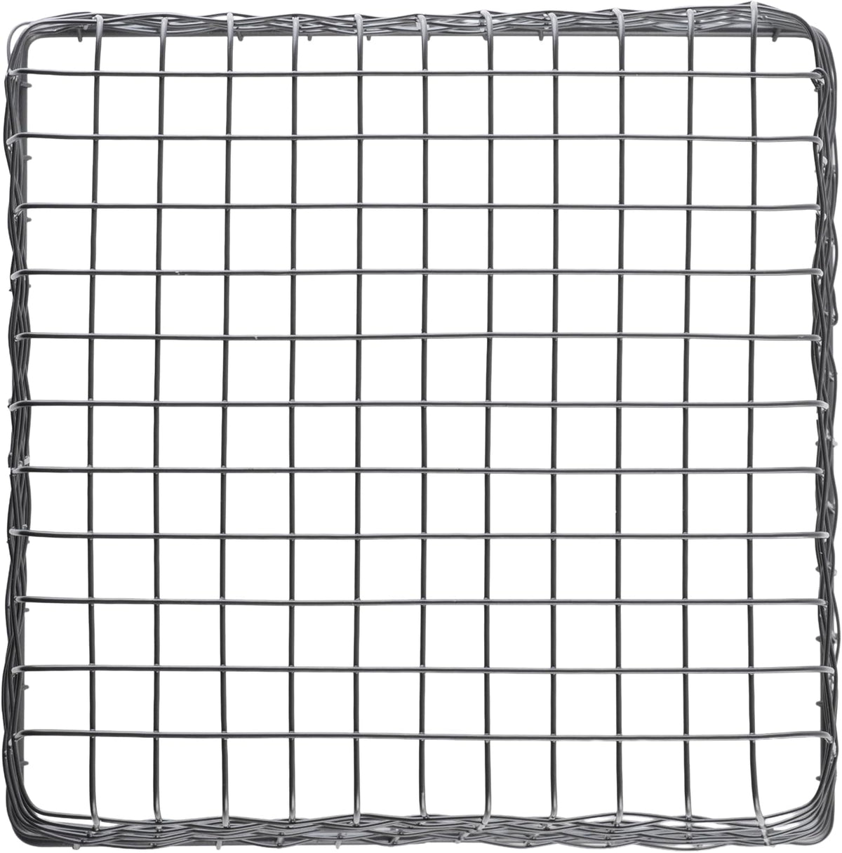 G.E.T. WB-315-MG Heavy Duty Iron Wire Utility Storage Basket/Bin with Handles, 11" x 8" x 8"