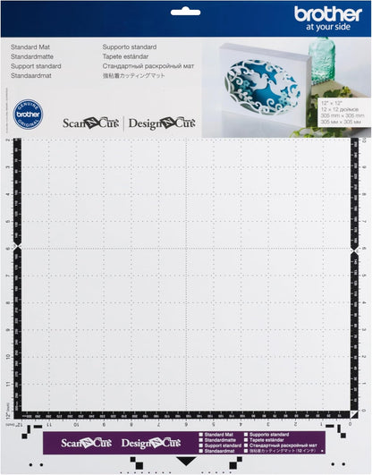 Brother Standard Mat 12”x12”, CAMATSTD12, 12"X12" , White