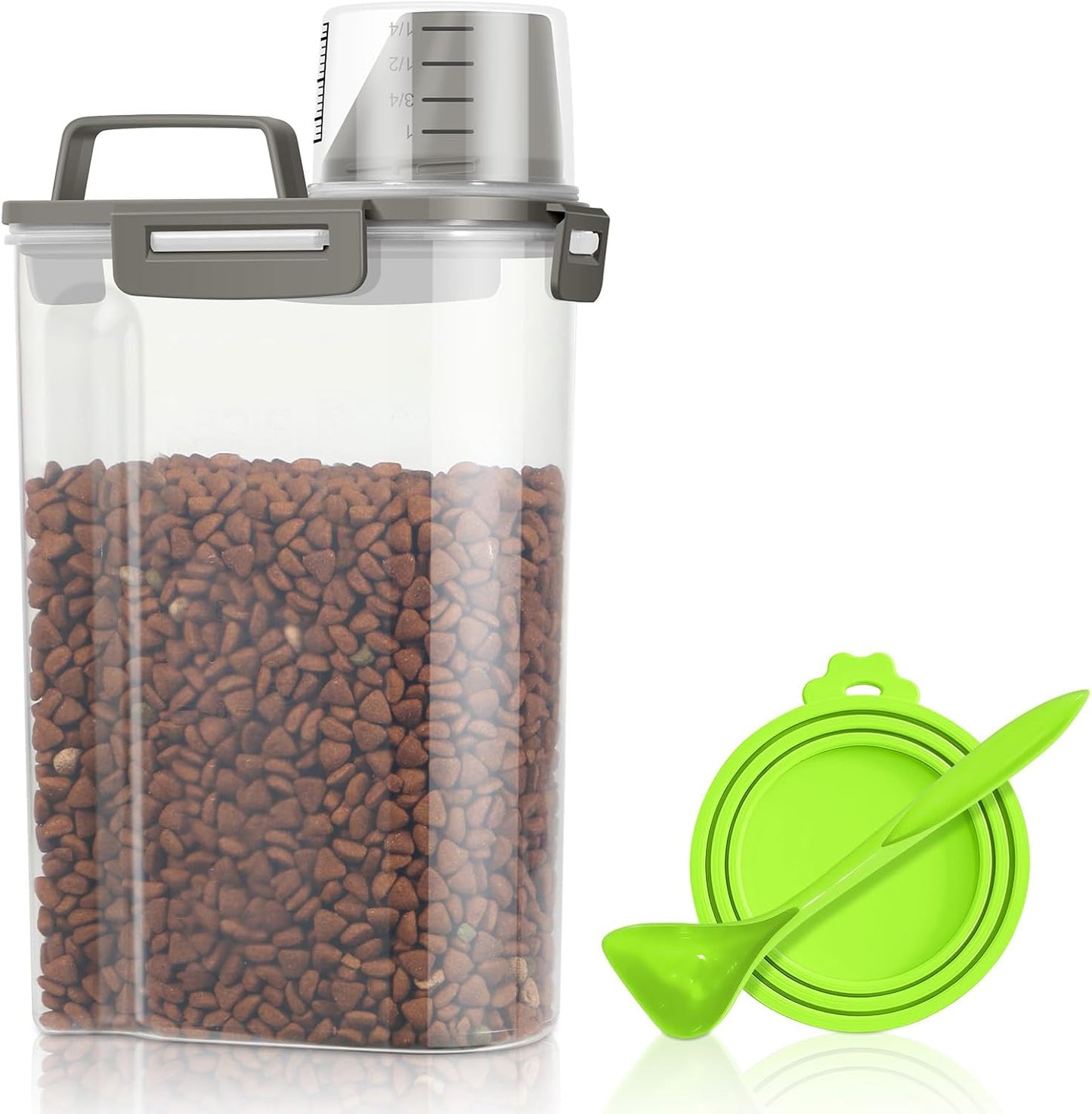 TBMax Pet Food Storage Containers 2 Pack 8-10 Lbs Airtight Dog Food Container Dispenser with Large Spout & Portable Handle, Travel Dog Treat Cat Food Storage Bin Bird Seed Container