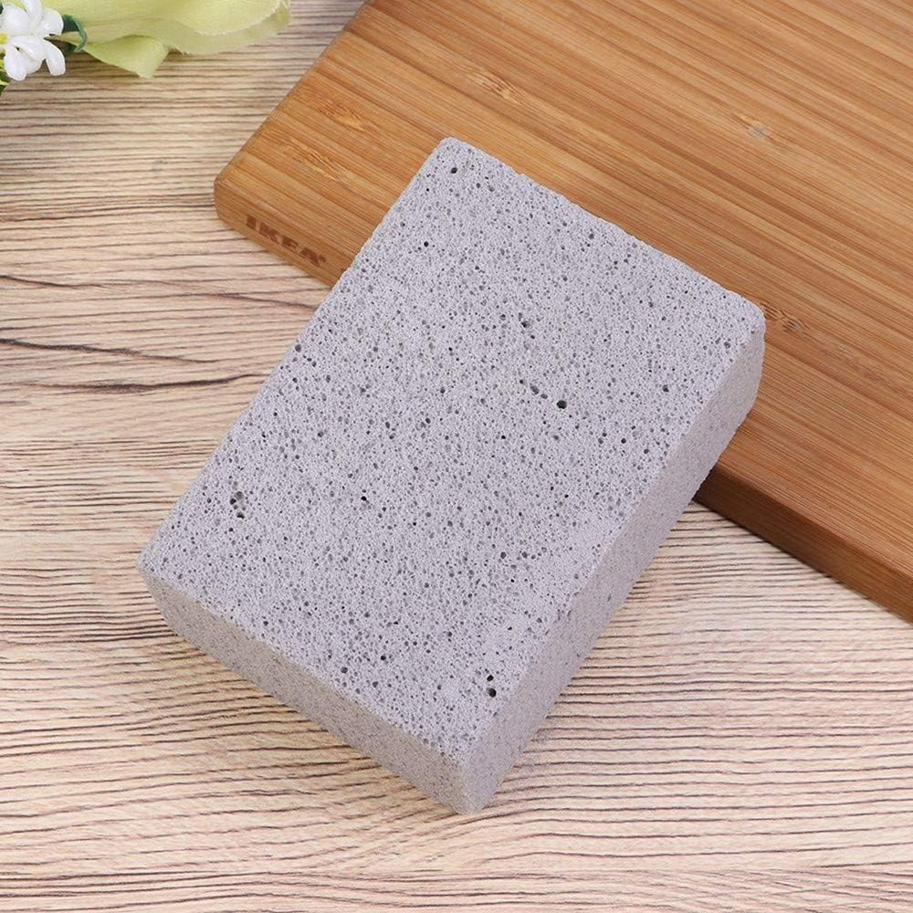 Elaziy Grill Griddle Cleaning Brick Block Ecological Grill Cleaning Brick De-Scaling Cleaning Stone for Removing Stains BBQ(4 Pack)