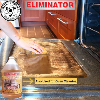 Quality Chemical Oven & Grill Cleaner - Heavy-Duty - Fast Acting & Easy to Use - Degreaser 128 oz (Pack of 1)